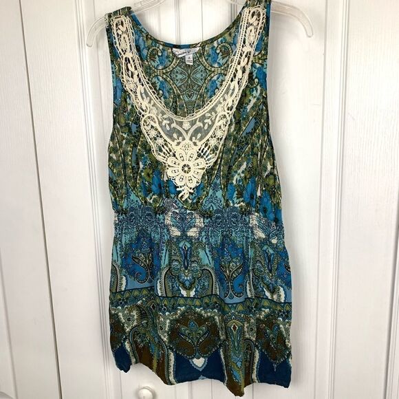 Speechless Embellished Tank  - Picture 1 of 3